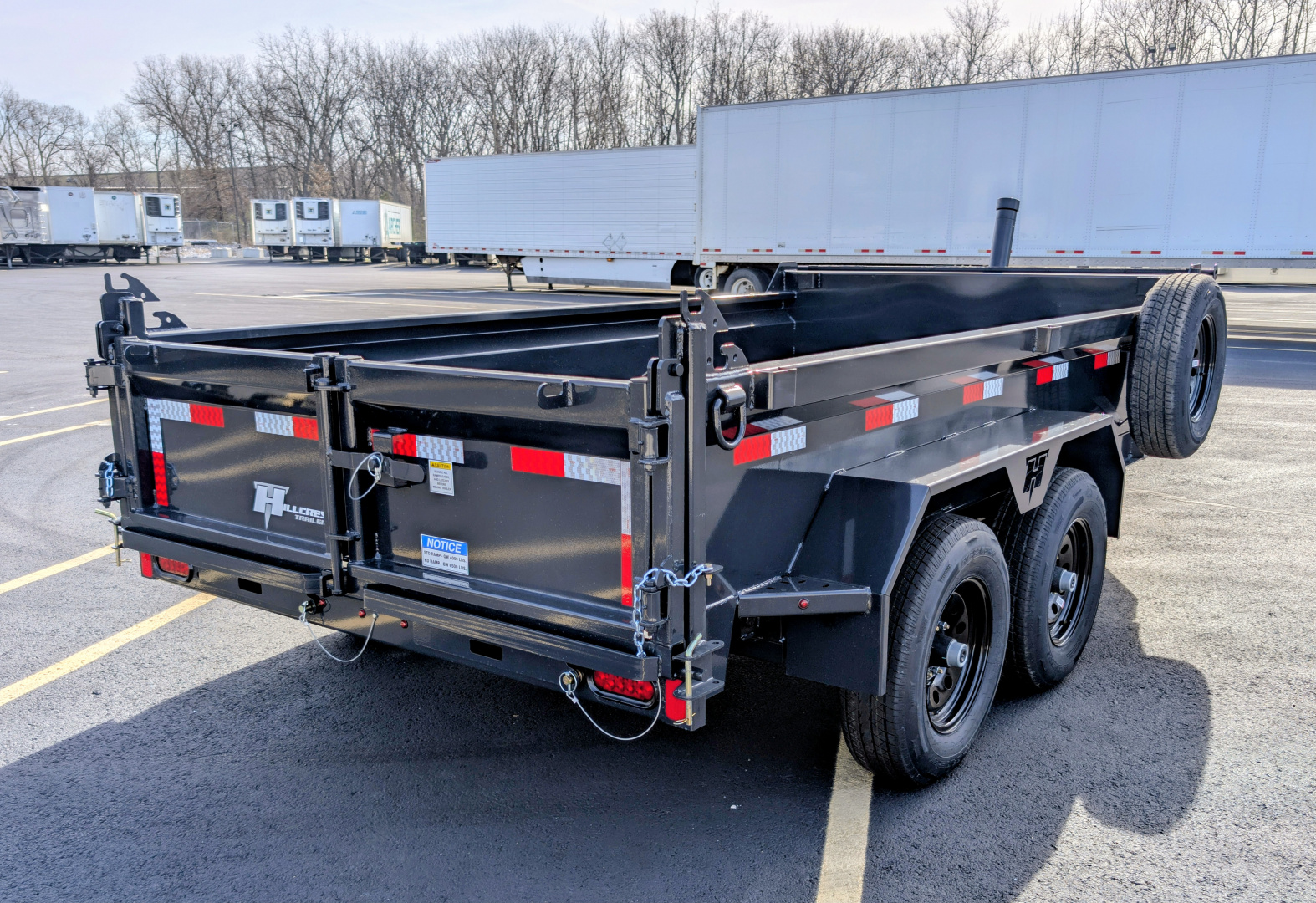 New Hillcrest Trailers 10612SSD Telescopic Half Ton Towable 10K (GVWR) Dump Trailer