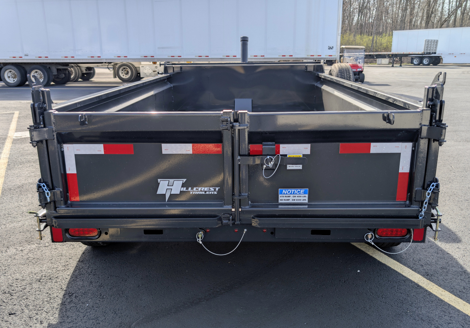 New Hillcrest Trailers 10612SSD Telescopic Half Ton Towable 10K (GVWR) Dump Trailer