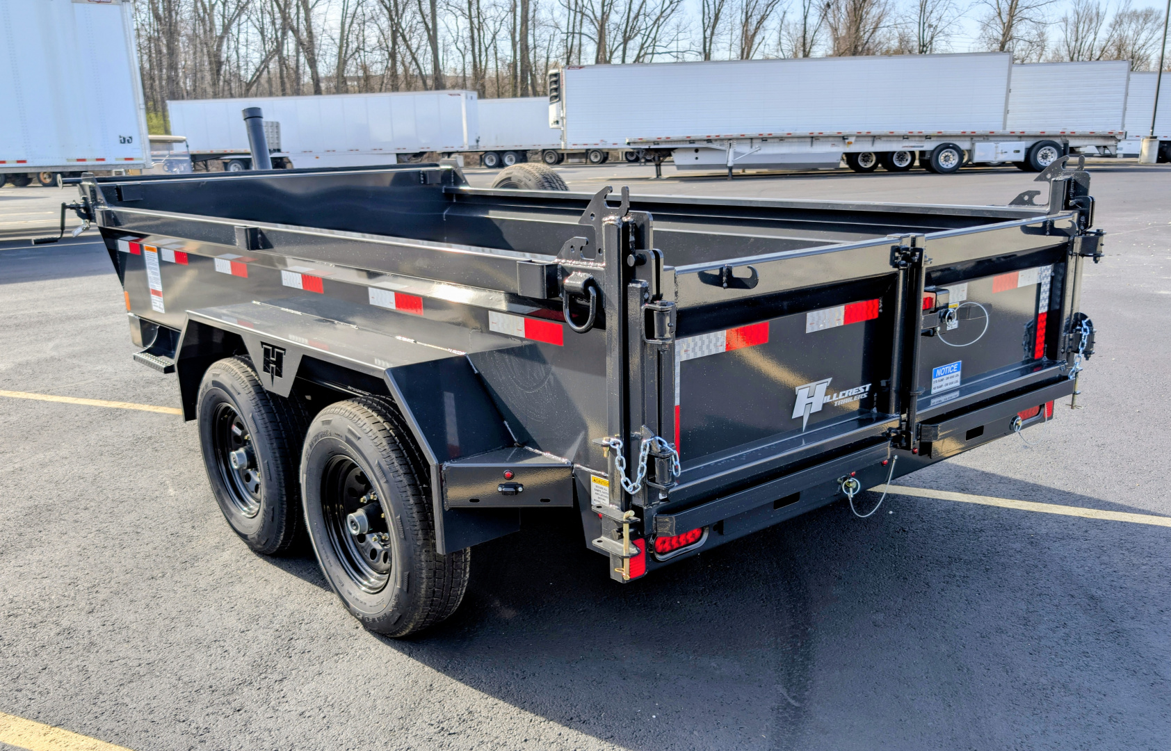 New Hillcrest Trailers 10612SSD Telescopic Half Ton Towable 10K (GVWR) Dump Trailer