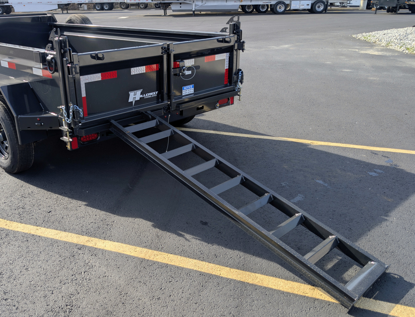 New Hillcrest Trailers 10612SSD Telescopic Half Ton Towable 10K (GVWR) Dump Trailer