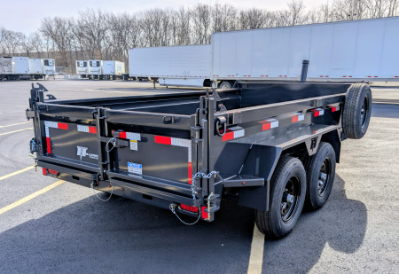 New Hillcrest Trailers 10612SSD Telescopic Half Ton Towable 10K (GVWR) Dump Trailer