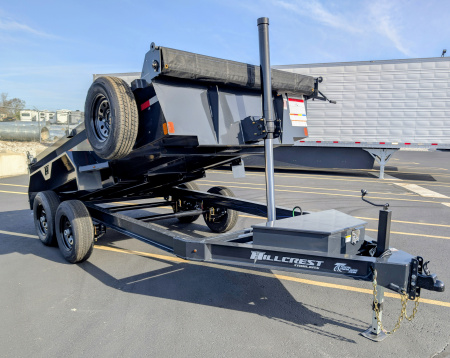 New Hillcrest Trailers 10612SSD Telescopic Half Ton Towable 10K (GVWR) Dump Trailer