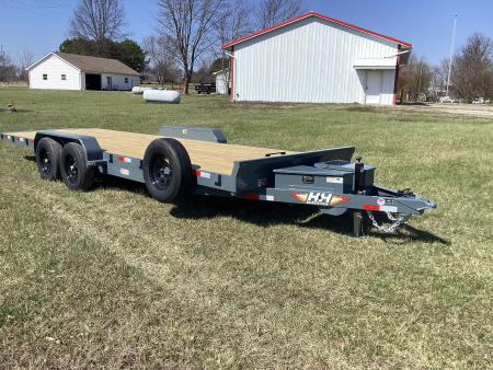 New 2026 H&H Trailers 82x22 Power Tilt Speedloader Car Hauler, 10K