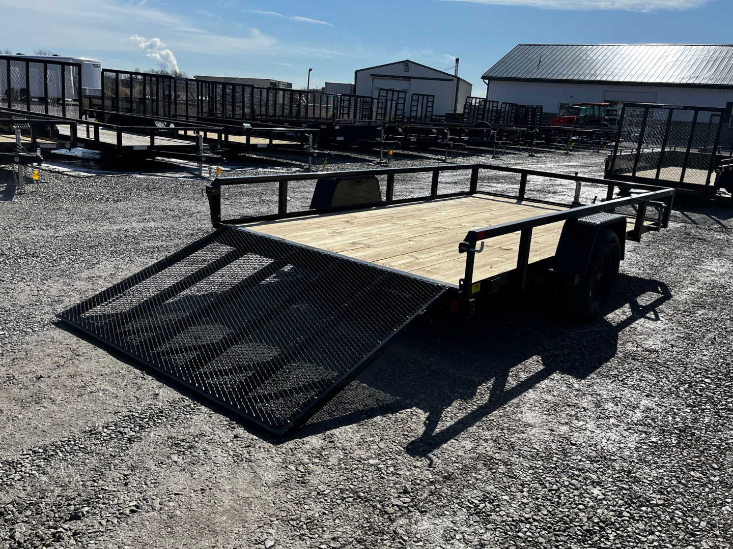 New 2026 Sure-Trac 7 x 12 Tube Top 3K Utility Trailer