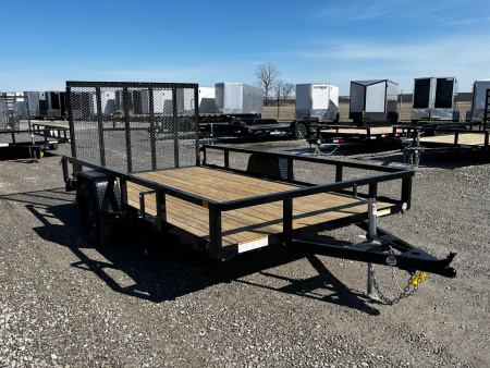 New 2026 Sure-Trac 7 x 12 Tube Top 3K Utility Trailer