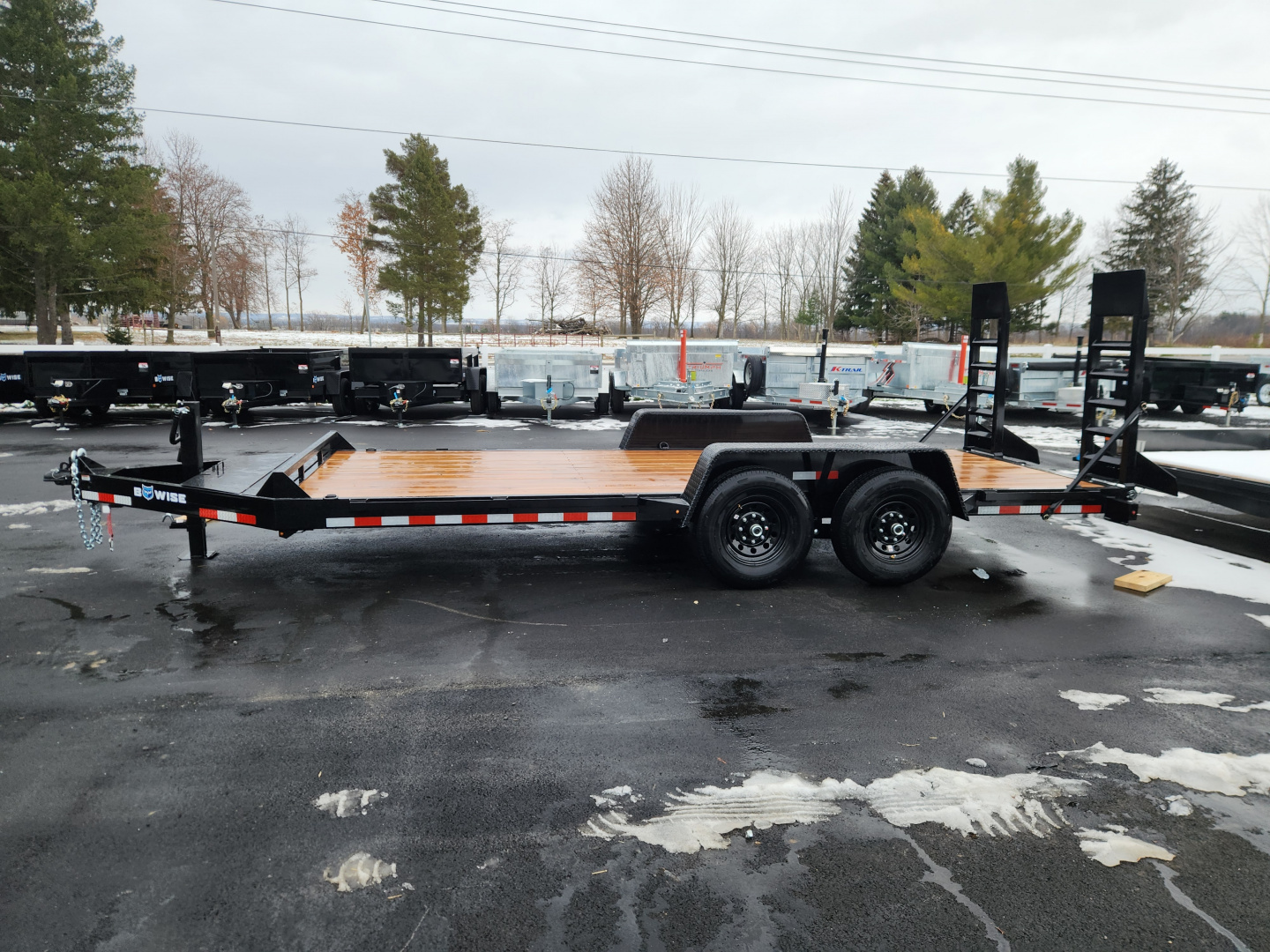 New 2026 BWISE EH14 82x18 14K Tandem Axle Equipment Trailer