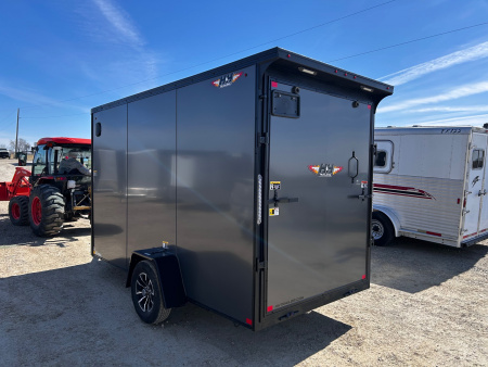 New 2026 H&H Trailers 6X12 7' INTERIOR BLACK-OUT RAMP DOOR Cargo / Enclosed Trailer