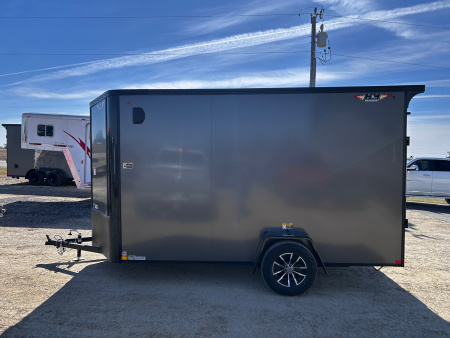 New 2026 H&H Trailers 6X12 7' INTERIOR BLACK-OUT RAMP DOOR Cargo / Enclosed Trailer