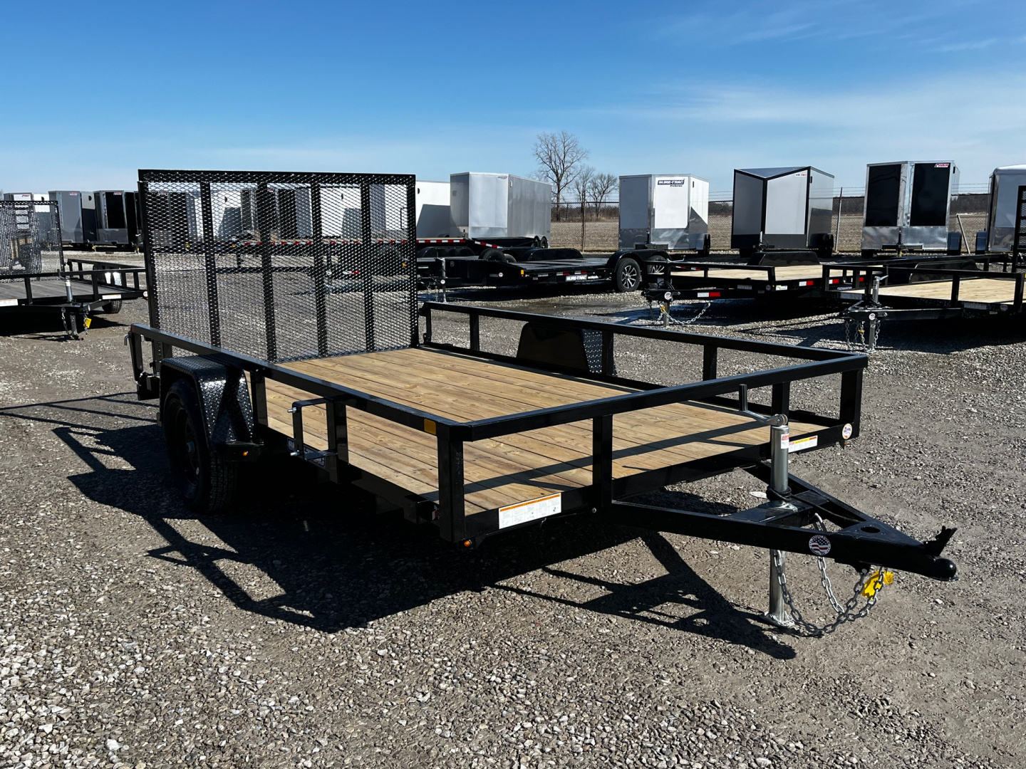 New 2026 Sure-Trac 7 x 12 Tube Top 3K Utility Trailer