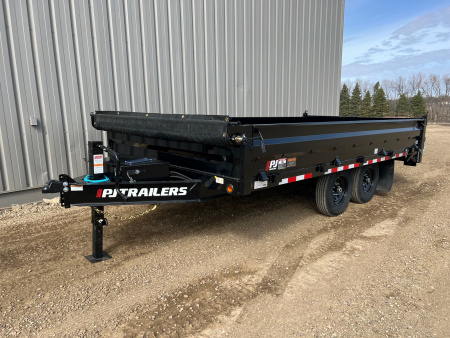New 2026 PJ Trailers 16' D8 Deckover Dump Dump Trailer
