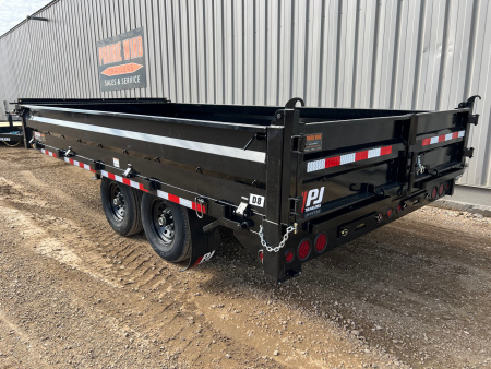 New 2026 PJ Trailers 16' D8 Deckover Dump Dump Trailer