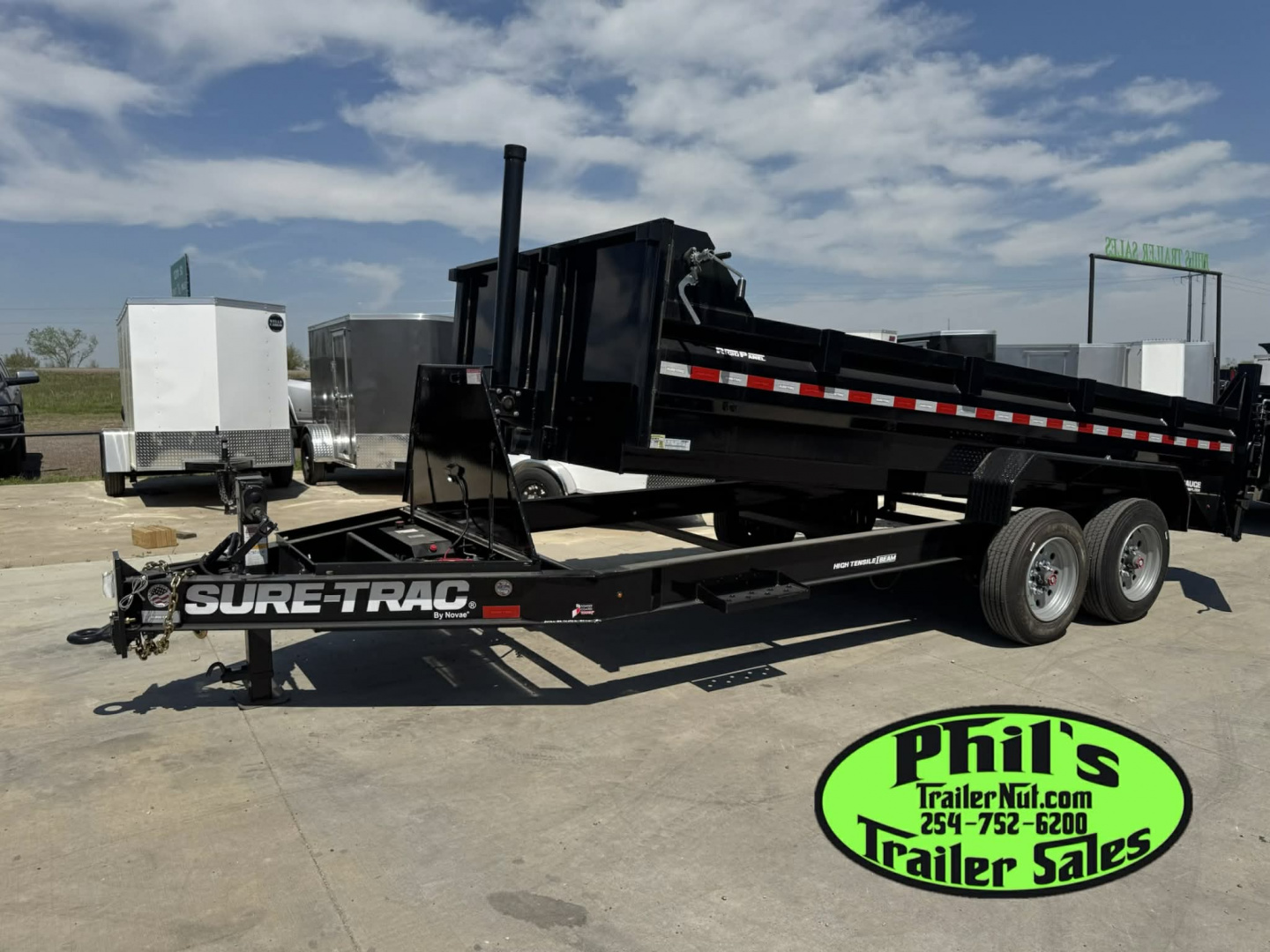 New 2025 Sure-Trac 82X16 Dump Trailer TELESCOPIC LIFT & 8K AXLES! FACTORY CLOSEOUT!