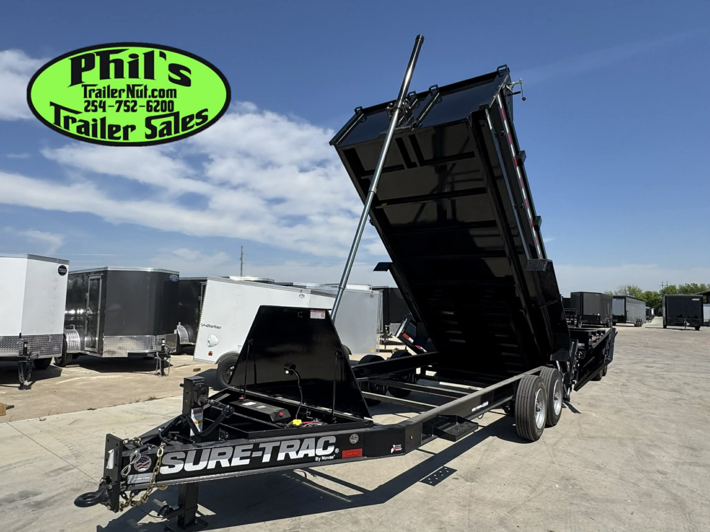 New 2025 Sure-Trac 82X16 Dump Trailer TELESCOPIC LIFT & 8K AXLES! FACTORY CLOSEOUT!