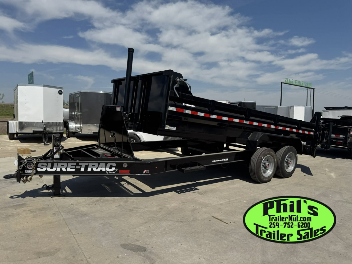New 2025 Sure-Trac 82X16 Dump Trailer TELESCOPIC LIFT & 8K AXLES! FACTORY CLOSEOUT!