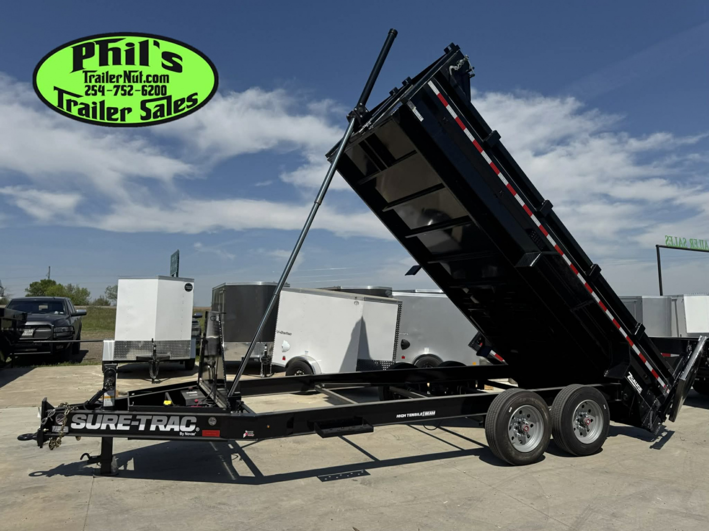 New 2025 Sure-Trac 82X16 Dump Trailer TELESCOPIC LIFT & 8K AXLES! FACTORY CLOSEOUT!