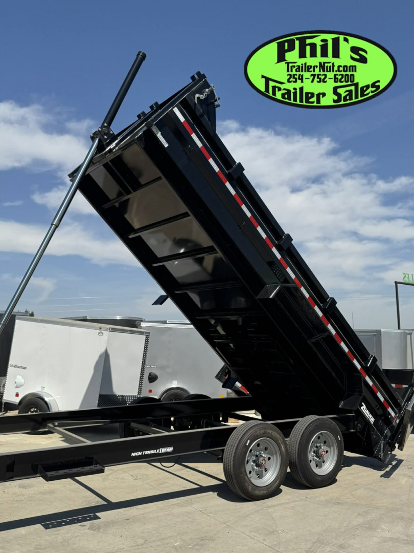 New 2025 Sure-Trac 82X16 Dump Trailer TELESCOPIC LIFT & 8K AXLES! FACTORY CLOSEOUT!