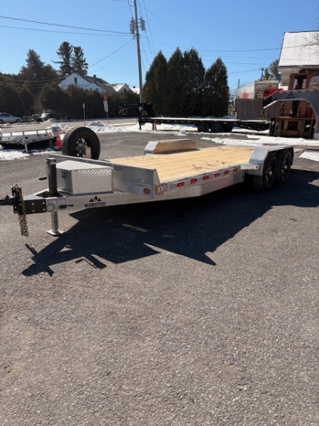 New 2026 Nordtek 82  X 20' Aluminum Full Power Tilt -10K GVW Equipment Trailer