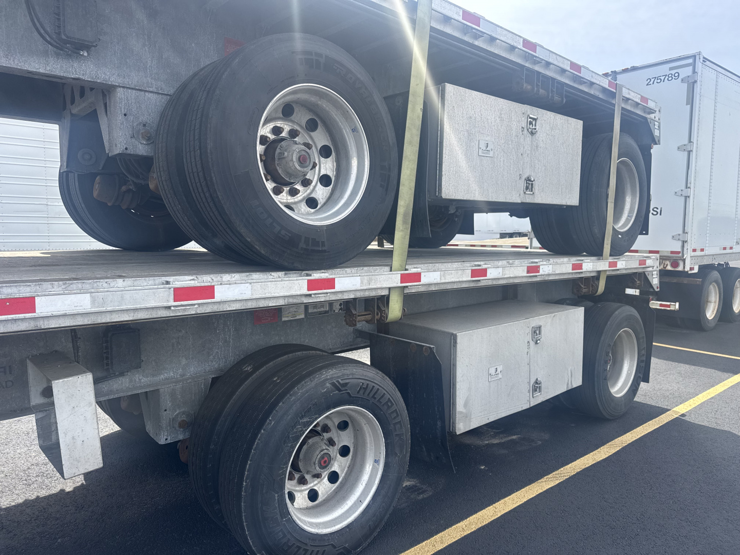 Used 2023 Hyundai 48' Combo Flatbed Semi Trailer - $1200/Month - Sale or Rent to Own