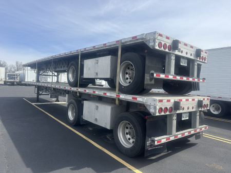 Used 2023 Hyundai 48' Combo Flatbed Semi Trailer - $1200/Month - Sale or Rent to Own