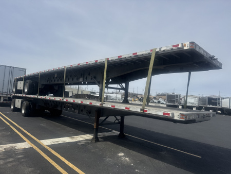 Used 2023 Hyundai 48' Combo Flatbed Semi Trailer - $1200/Month - Sale or Rent to Own