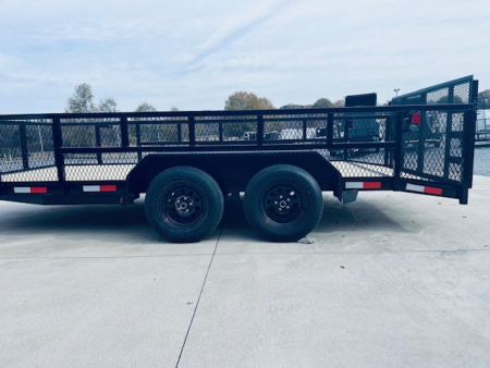 New 2026 Nolan 7X16 Landscape Utility Trailer w/2ft Mesh 7K