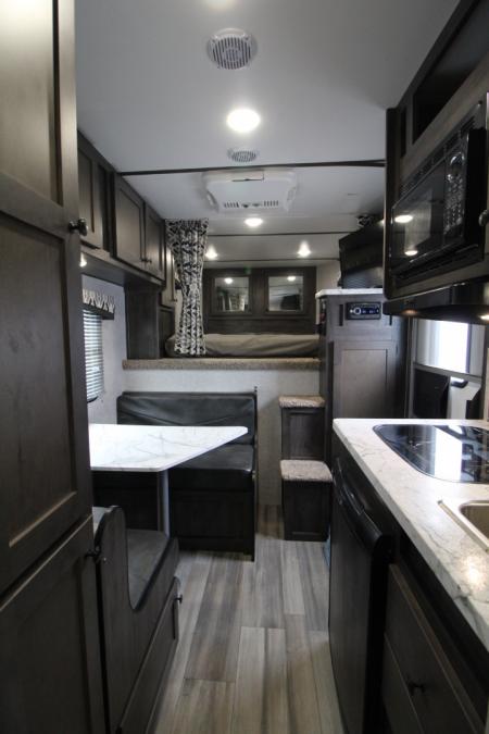 Consignment 2023 Bison Silverado 7208 - 8' SW Living Quarters - 2 Horse Trailer - Ramp - Drop down windows tail side