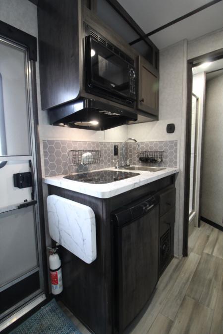 Used 2023 Bison Silverado 7208 - 8' SW Living Quarters - 2 Horse Trailer - Ramp - Drop down windows tail side