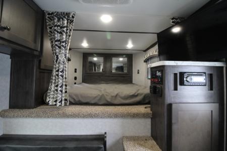 Used 2023 Bison Silverado 7208 - 8' SW Living Quarters - 2 Horse Trailer - Ramp - Drop down windows tail side