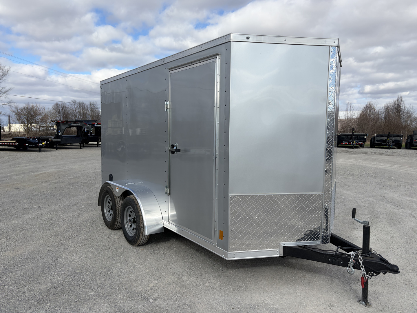 New 2026 Darkhorse Cargo DHW6X12TA35 (6' X 12') 7K V-Nose 1500 Series Cargo / Enclosed Trailer