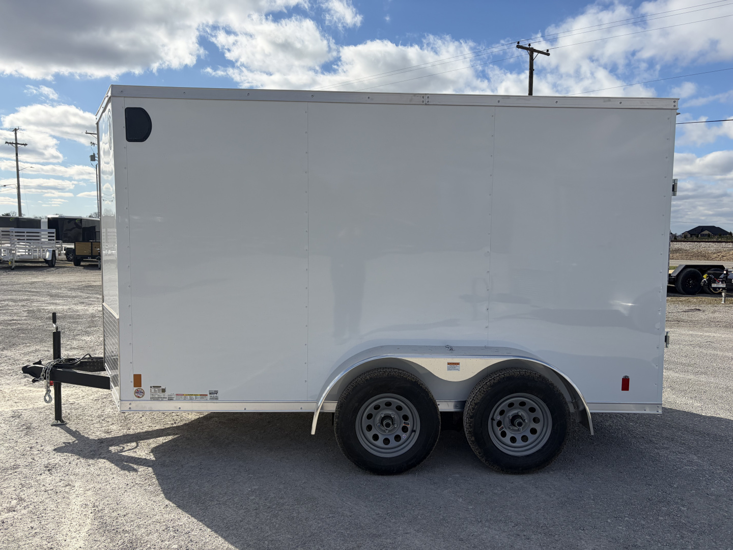 New 2026 Darkhorse Cargo DHW6X12TA35 (6' X 12') 7K V-Nose 1500 Series Cargo / Enclosed Trailer