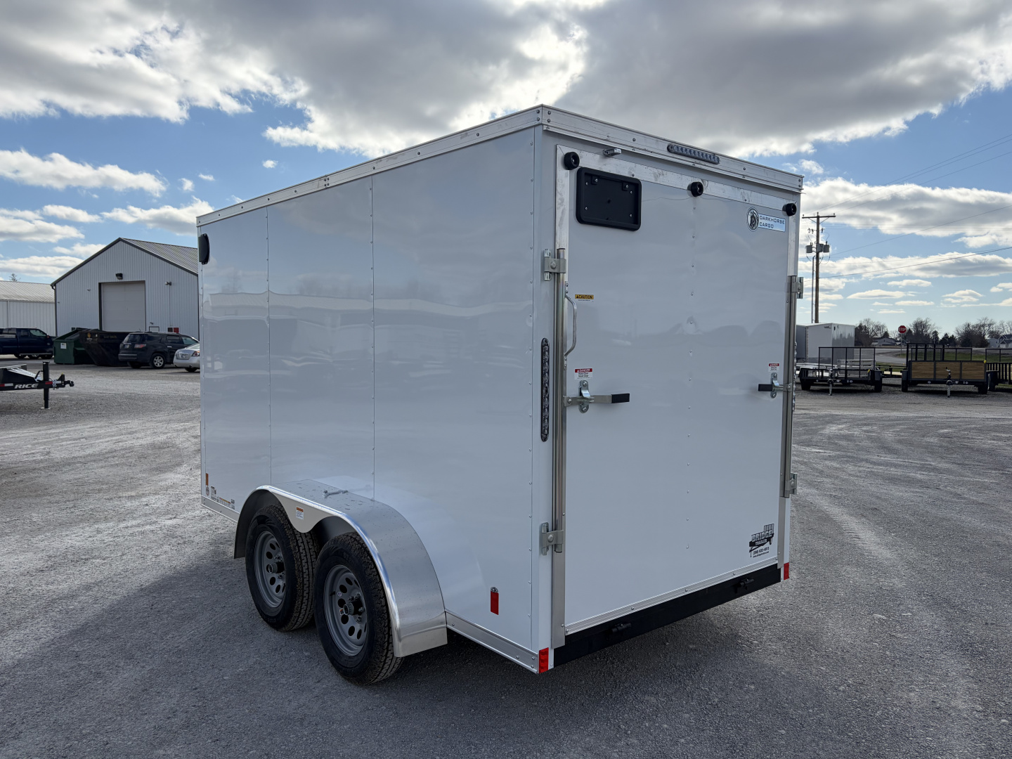 New 2026 Darkhorse Cargo DHW6X12TA35 (6' X 12') 7K V-Nose 1500 Series Cargo / Enclosed Trailer