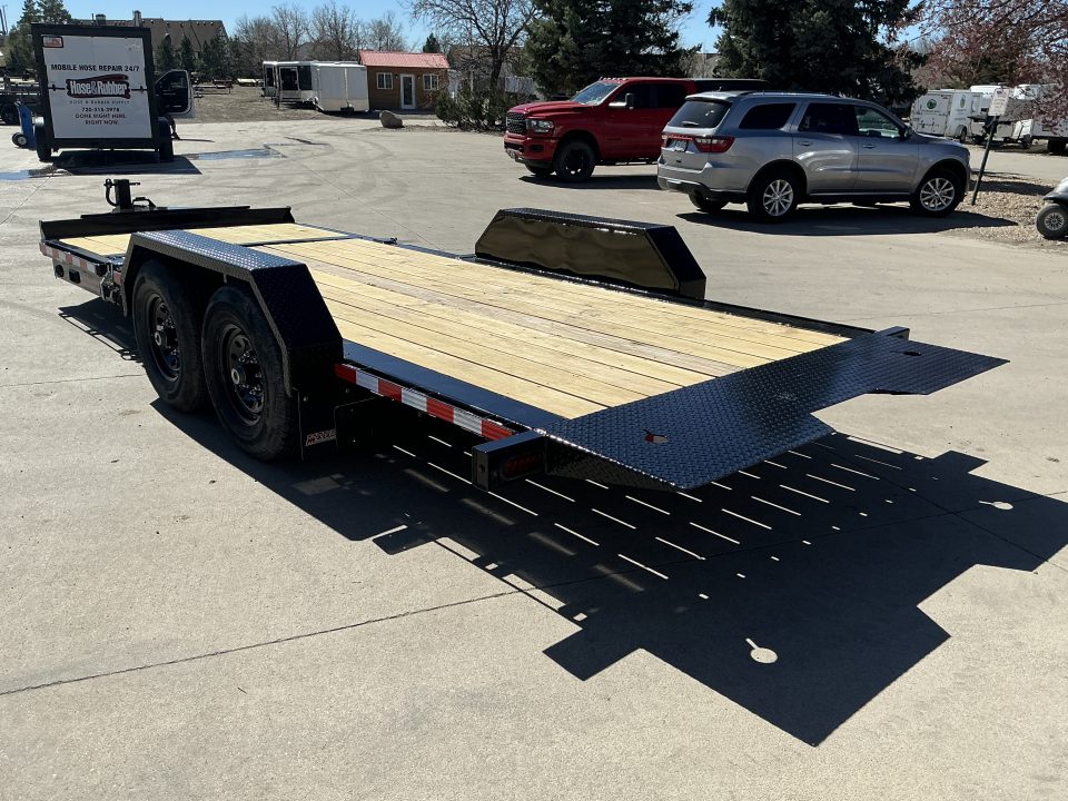 New 2026 Midsota 7x20 15.4 GVWR Flatbed Trailer