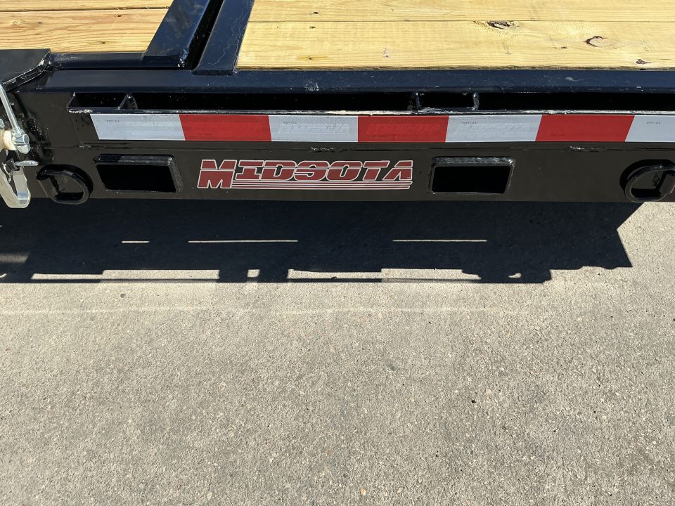 New 2026 Midsota 7x20 15.4 GVWR Flatbed Trailer