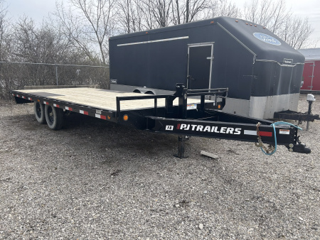New 2024 PJ Trailers 20 FT DECK OVER TRAILER STRAIGHT DECK WITH 14K GVWR SLIDE IN RAMPS