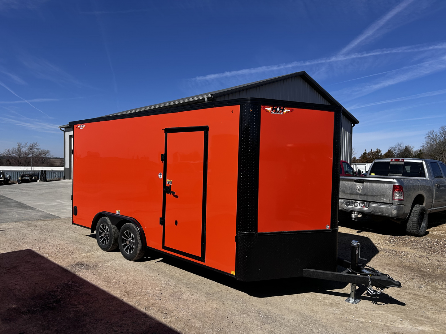 New 2026 H&H Trailers 8X16 7' INTERIOR LOADED WITH OPTIONS 7K GVWR Cargo / Enclosed Trailer