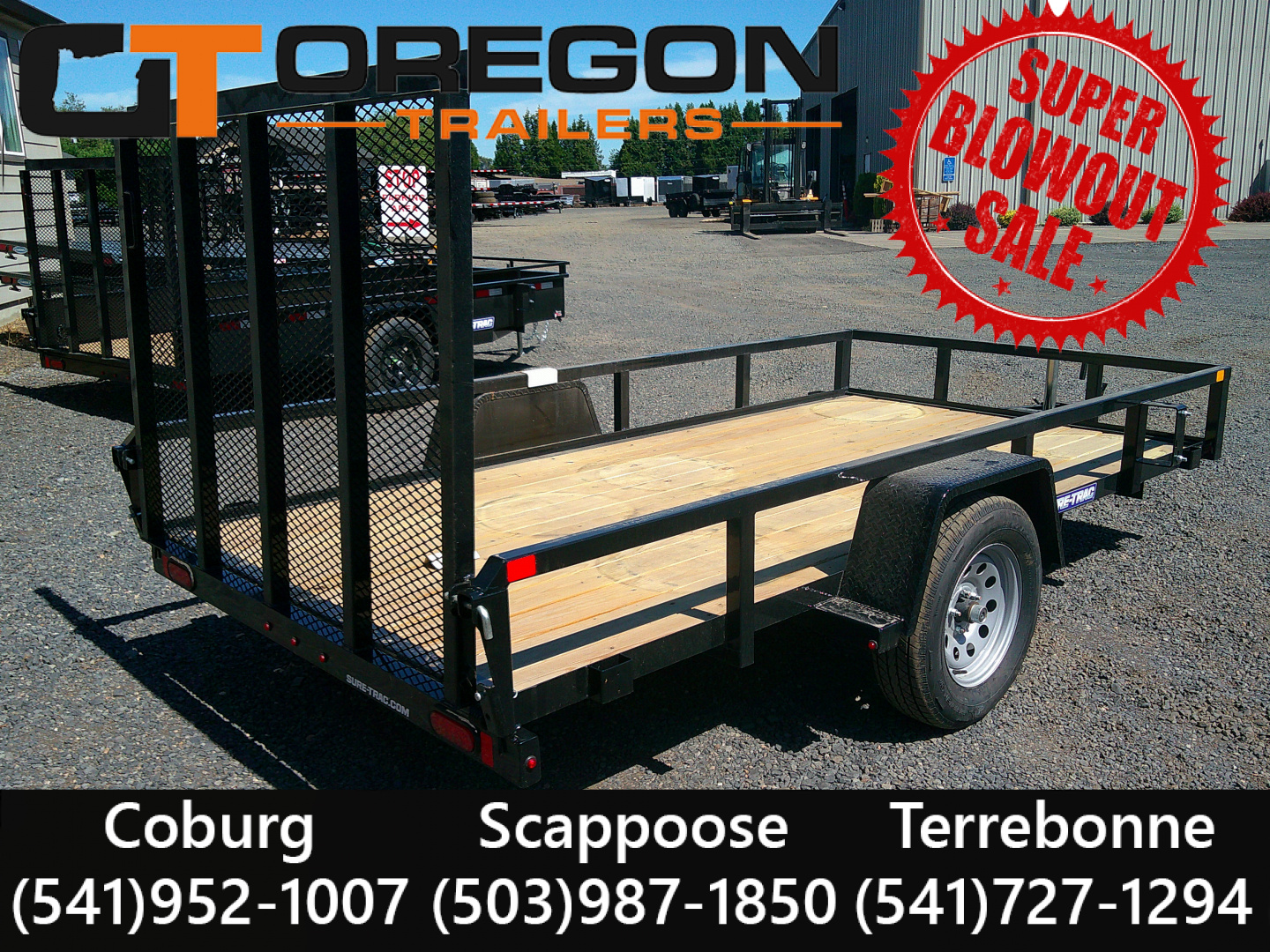 New 2026 Sure-Trac 6x12 3k Utility Trailer