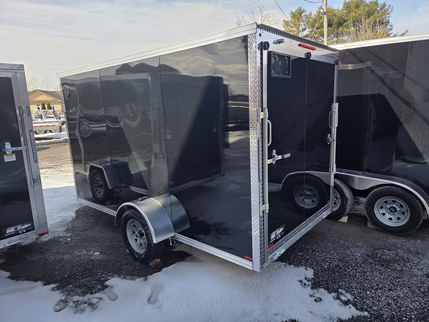 New 2026 ML Trailers Galvanized 6'x12' Cargo / Enclosed Trailer