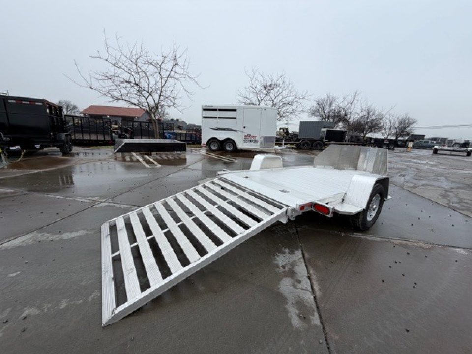 New 2026 Aluma TK1S-R-RTD 5.5FT X 11.5FT 2990 GVW Motorcycle Trailer