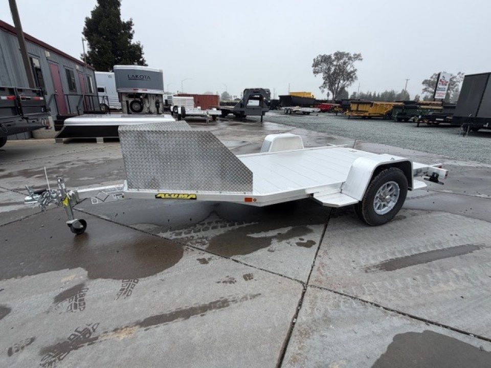 New 2026 Aluma TK1S-R-RTD 5.5FT X 11.5FT 2990 GVW Motorcycle Trailer