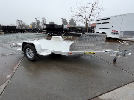 New 2026 Aluma TK1S-R-RTD 5.5FT X 11.5FT Motorcycle Trailer