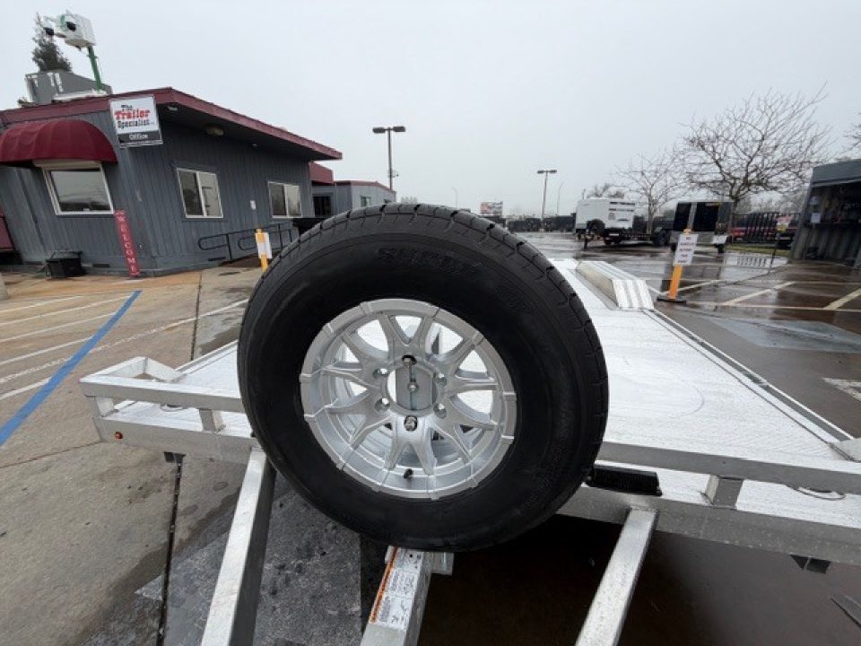 New 2026 Aluma WB16H-TA-EL-DOF-R-RR 8FT X 16FT 990 GVW Utility Trailer