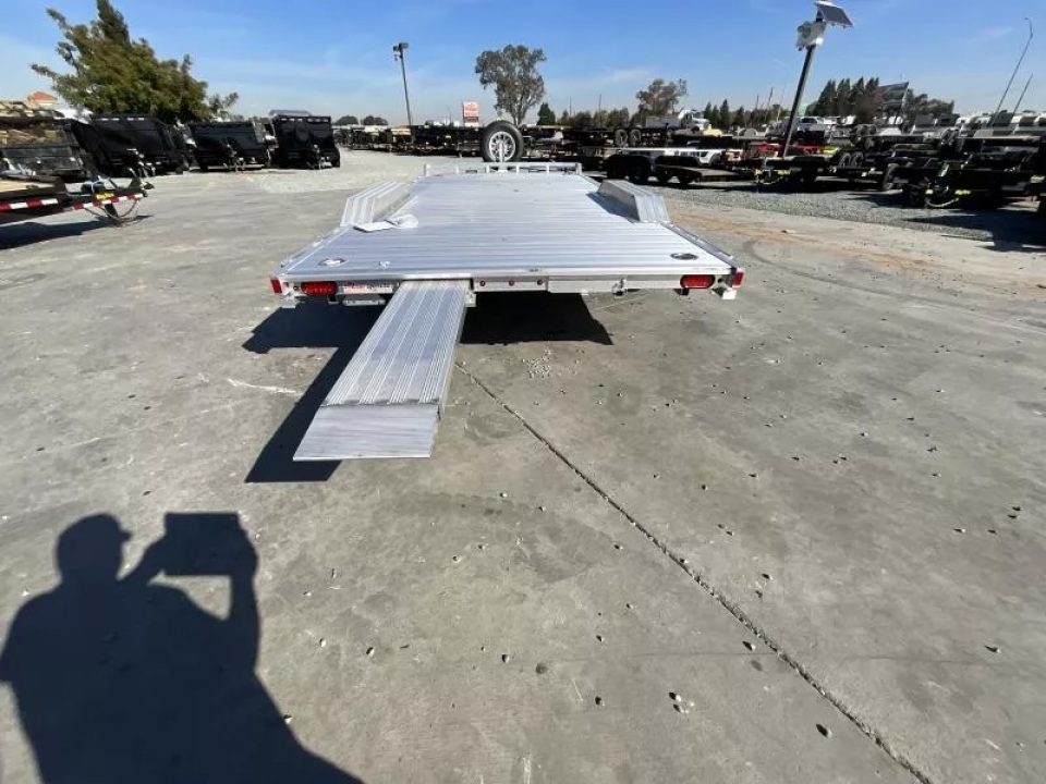 New 2026 Aluma WB18H-TA-EL-DOF-R-RR 8FT X 18FT 9990 GVW Equipment Trailer