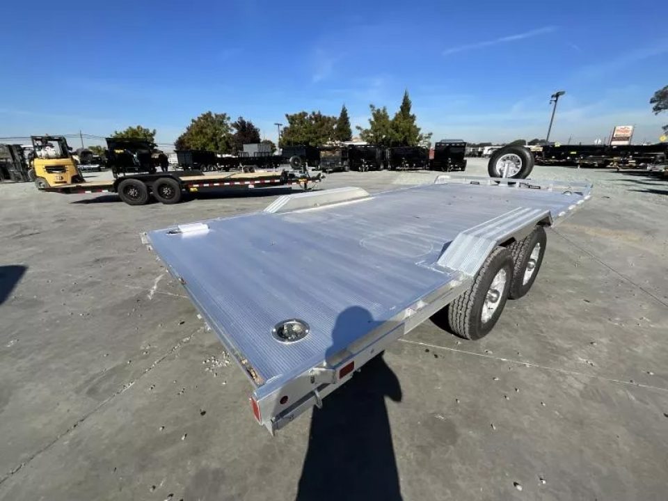 New 2026 Aluma WB18H-TA-EL-DOF-R-RR 8FT X 18FT 9990 GVW Equipment Trailer