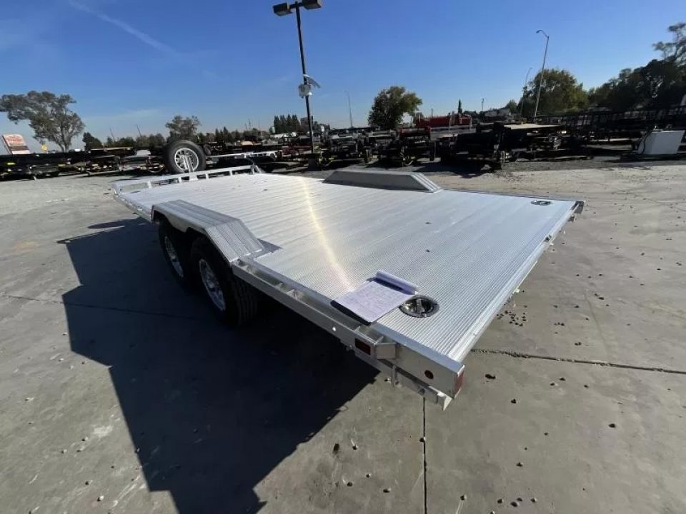 New 2026 Aluma WB18H-TA-EL-DOF-R-RR 8FT X 18FT 9990 GVW Equipment Trailer