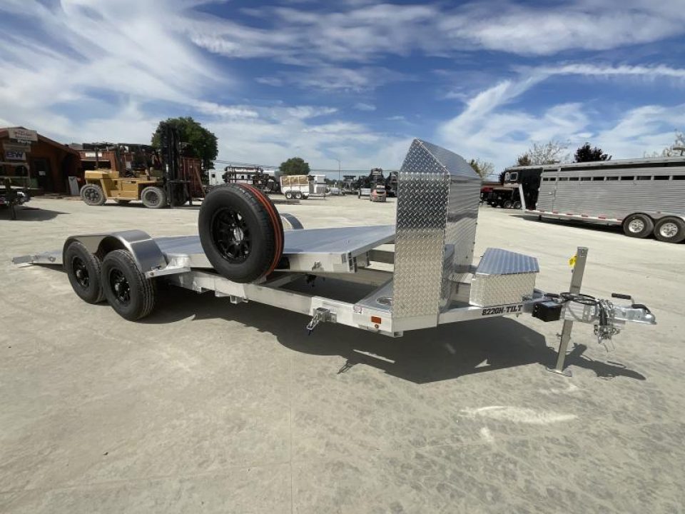 New 2026 Aluma 8220H-ANV-TILT-TA-EL 7FT X 20FT 9.9K GVW Tilt Trailer