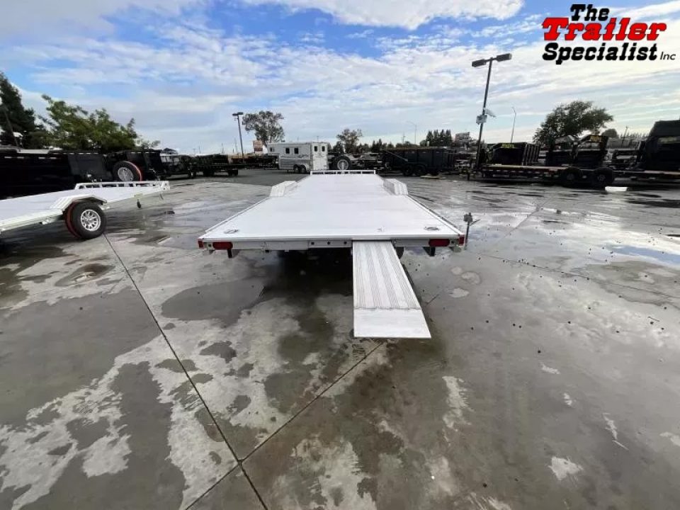 New 2026 Aluma WB28H-TA-EL-DOF-R-RR 8FT X 28FT 9990 GVW Equipment Trailer