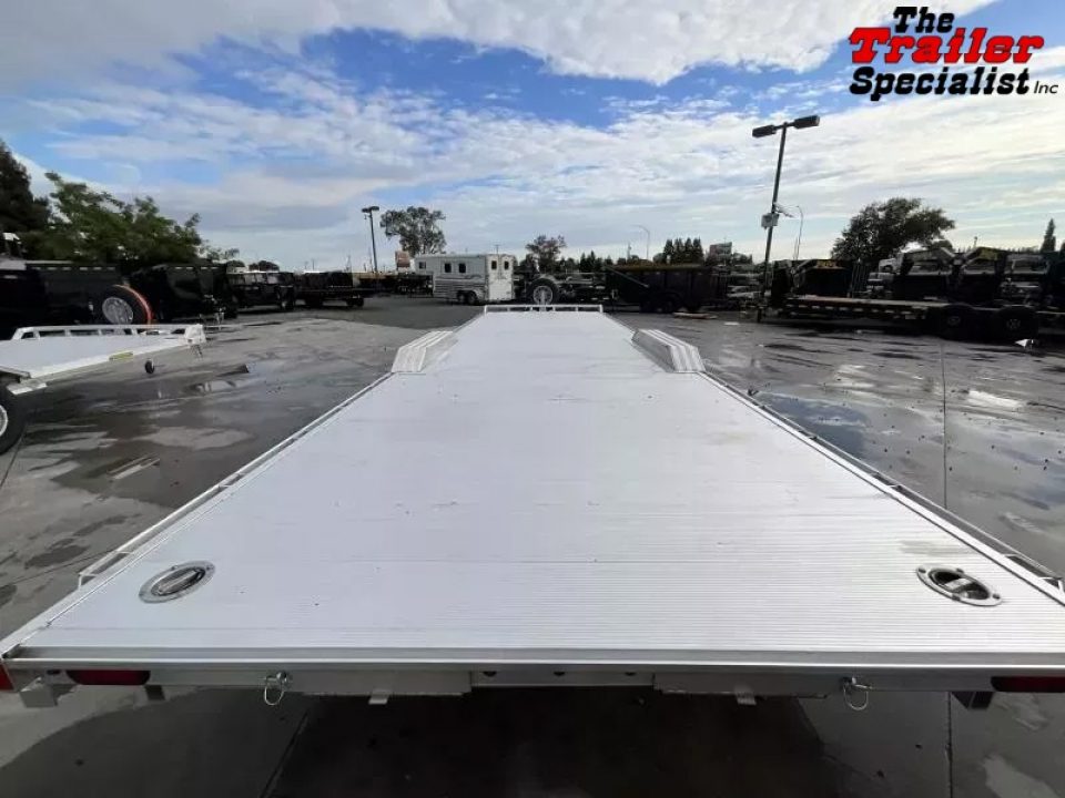 New 2026 Aluma WB28H-TA-EL-DOF-R-RR 8FT X 28FT 9990 GVW Equipment Trailer