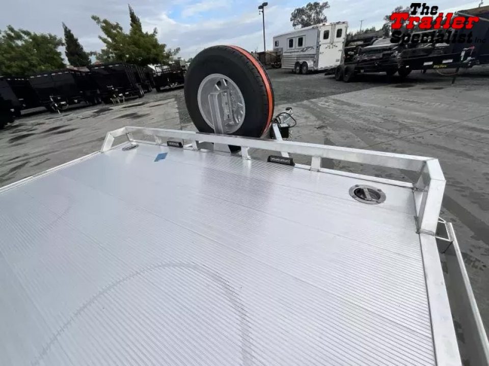 New 2026 Aluma WB28H-TA-EL-DOF-R-RR 8FT X 28FT 9990 GVW Equipment Trailer