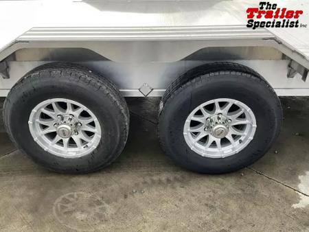 New 2026 Aluma WB28H-TA-EL-DOF-R-RR 8FT X 28FT 9990 GVW Equipment Trailer