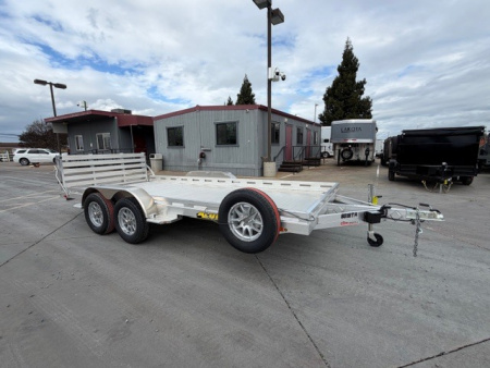 New 2027 Aluma 8016TA-EL-R-TG-RTD 6.5FT X 16FT Utility Trailer